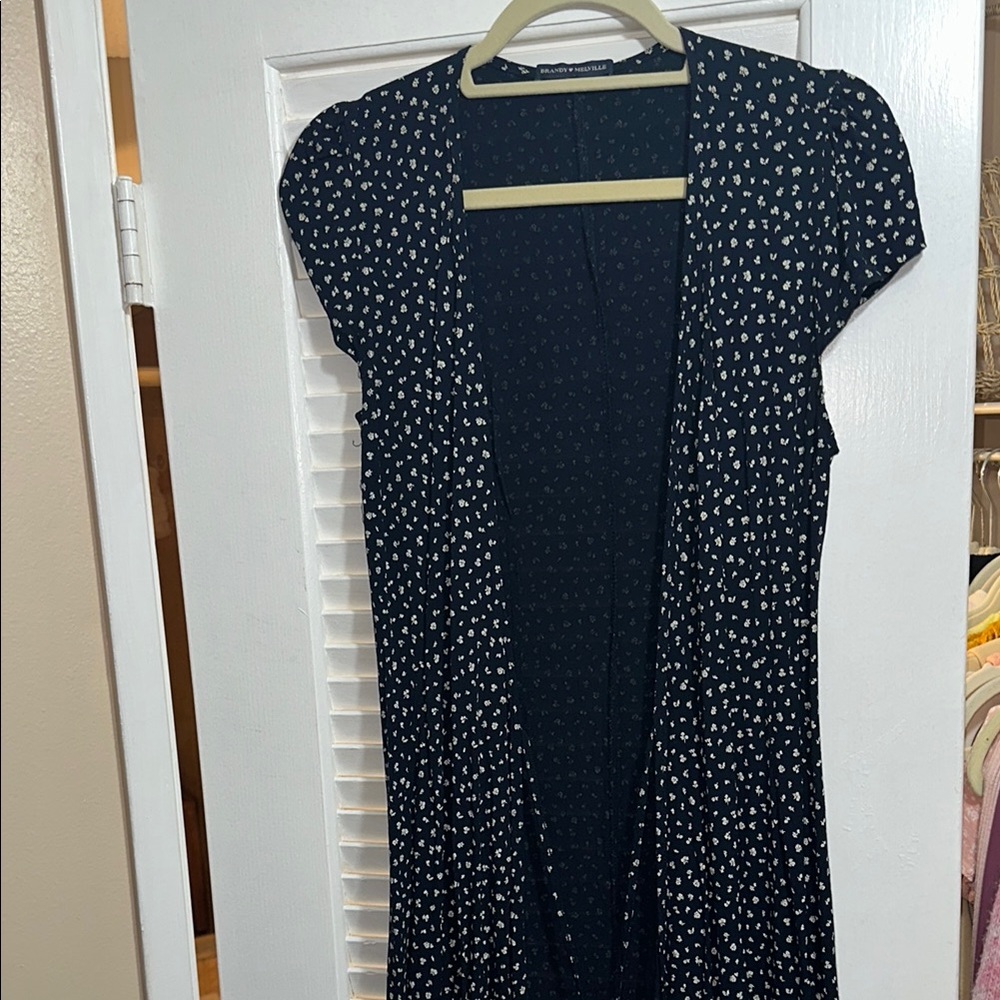 Brandy Melville Navy Floral dress